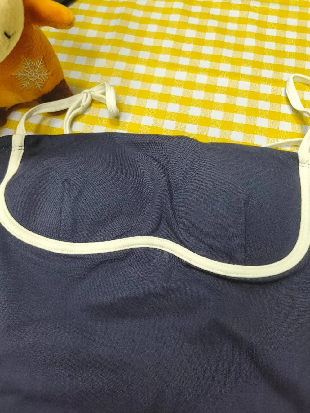 💙ALO Yoga Chic Summer Navy/Ivory Dress Lightweight, Sleek and Easy NWT💦